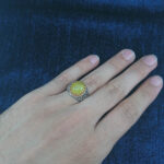 انگشتر نقره مردانه طرح یا مهدی با سنگ شرف الشمس + حکاکی - Image 3