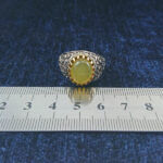 انگشتر نقره مردانه طرح یا مهدی با سنگ شرف الشمس + حکاکی - Image 4