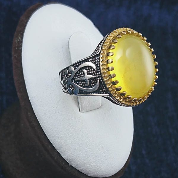 انگشتر شرف الشمس مردانه نقره فاخر