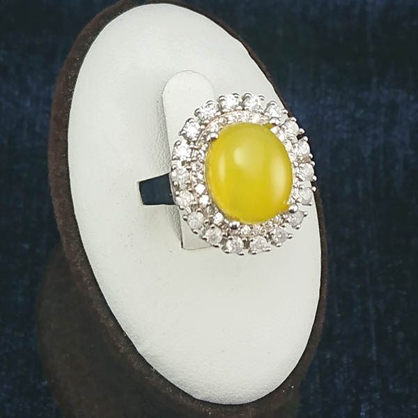 ست نقره زنانه طرح فریبا با نگین شرف شمس + حکاکی - Image 5