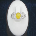 ست نقره زنانه طرح زلیخا با نگین شرف شمس + حکاکی - Image 5