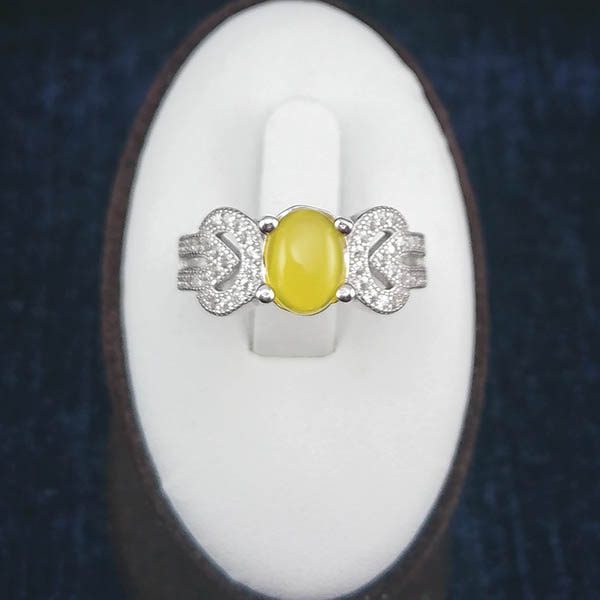 ست نقره زنانه طرح زلیخا با نگین شرف شمس + حکاکی - Image 5