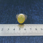 انگشتر نقره مردانه طرح بنیامین با سنگ شرف الشمس + حکاکی - Image 5