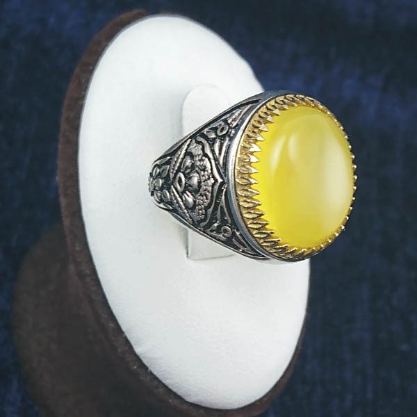 انگشتر شرف الشمس مردانه نقره