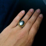 انگشتر حدید صینی نقره مردانه طرح فرزام + حکاکی - Image 5