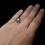 انگشتر نقره مردانه طرح فرشاد با سنگ حدید صینی + حکاکی - Image 3