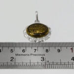 گردنبند حدید صینی نقره دورپیچ بیضی طرح آیه « من یتق الله » - Image 4