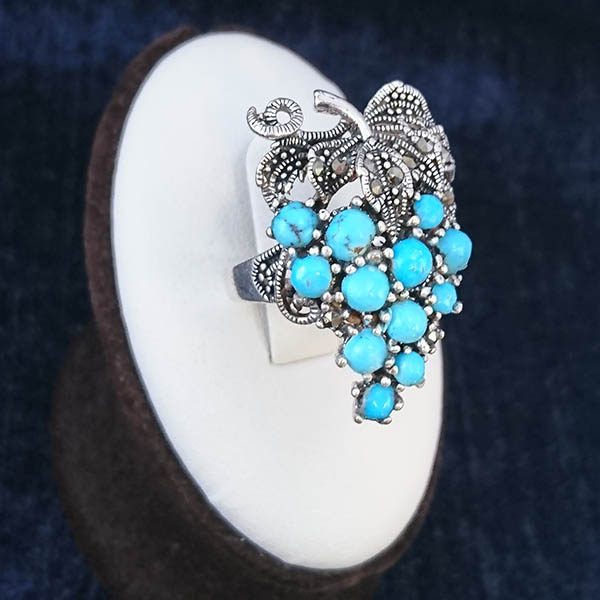 ۲-۱-۰۲۲ turquoise-ring (4) بهترین انگشتر فیروزه در مشهد
