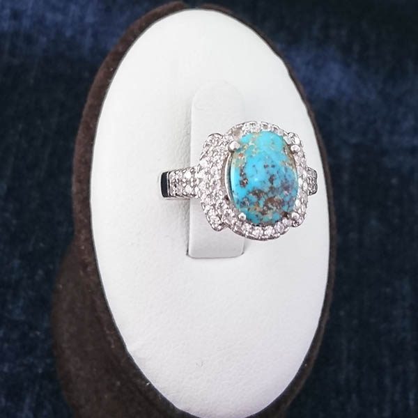 انگشتر فیروزه زنانه نقره خاص