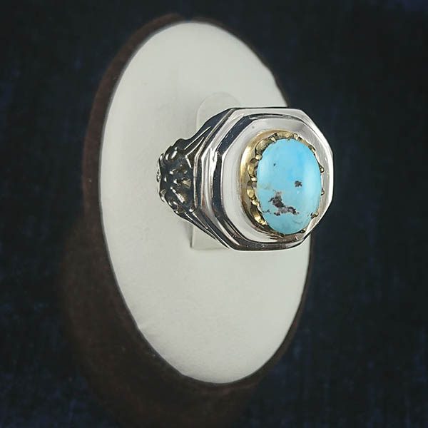 مدل انگشتر فیروزه پسرانه شیک