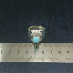 انگشتر نقره دست ساز مردانه طرح ایلیا با سنگ فیروزه نیشابوری - Image 4