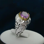 انگشتر آمیتیست دست ساز و فاخر