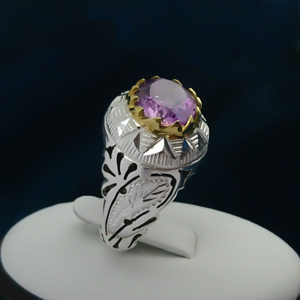 انگشتر آمیتیست دست ساز و فاخر