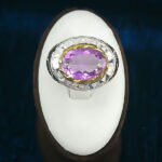 انگشتر نقره مردانه فاخر دست ساز طرح سروش با سنگ آمیتیست - Image 5