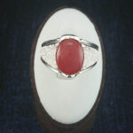 انگشتر نقره مردانه طرح بردیا با سنگ عقیق یمنی سرخ - Image 3