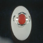 انگشتر نقره مردانه طرح شاهرخ با سنگ عقیق یمنی سرخ - Image 3