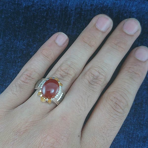 بهترین انگشتر عقیق یمنی سرخ در مشهد