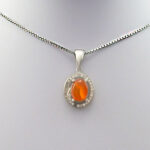 گردنبند عقیق سرخ یمنی نقره زنانه طرح هانا - Image 3