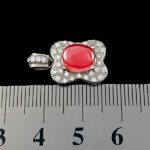 گردنبند عقیق سرخ یمنی نقره زنانه طرح زیبای پروانه - Image 2