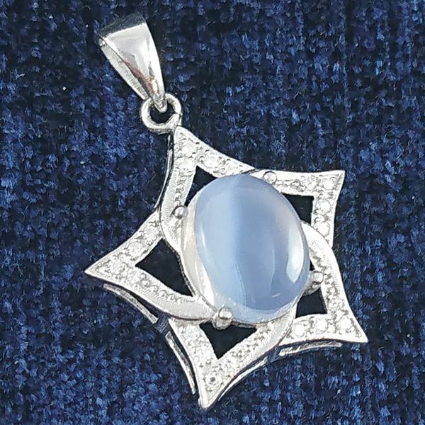 بهترین گردنبند عقیق یمنی کبود نفیس