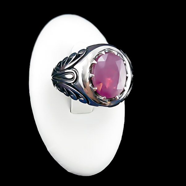 مدل انگشتر یاقوت سرخ پسرانه شیک