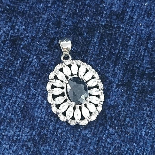 گردنبند یاقوت کبود زنانه نقره فاخر