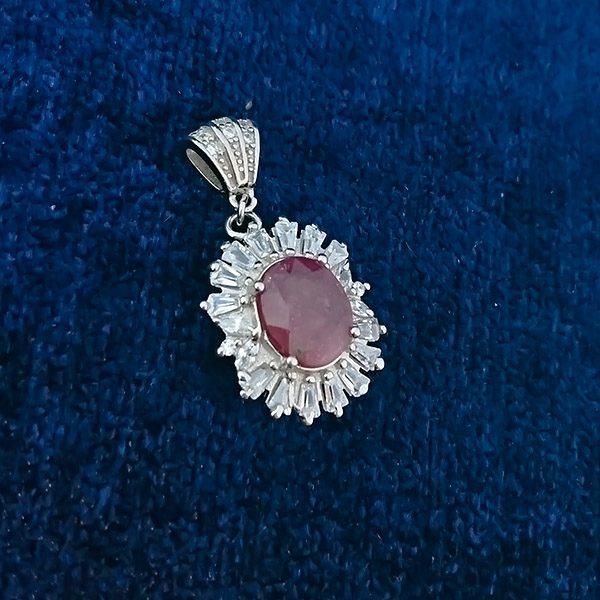 مدل گردنبند یاقوت سرخ دخترانه شیک