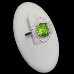 انگشتر نقره زنانه طرح سونیا با سنگ الکساندریت - Image 4