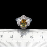 انگشتر نقره زنانه طرح سونیا با سنگ الکساندریت - Image 2