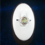 انگشتر نقره زنانه طرح آتریسا با سنگ الکساندریت - Image 3