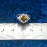 انگشتر نقره زنانه طرح آتریسا با سنگ الکساندریت - Image 4