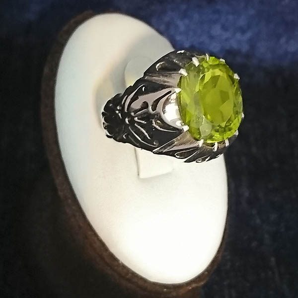 انگشتر الکساندریت مردانه نقره خاص