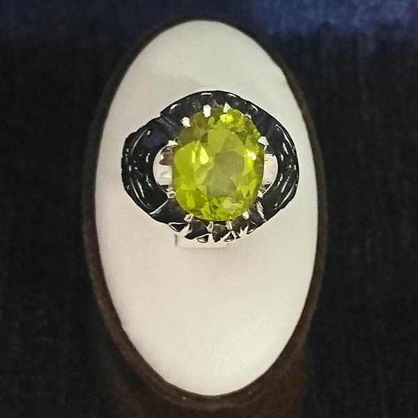 انگشتر نقره مردانه طرح پدرام با سنگ الکساندریت - Image 4