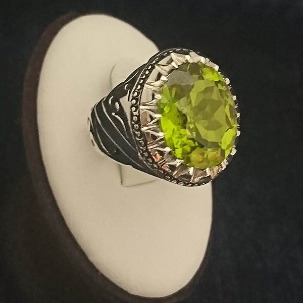 انگشتر الکساندریت مردانه نقره