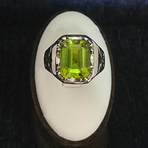 انگشتر نقره مردانه طرح کامبیز با سنگ الکساندریت - Image 6