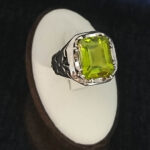 انگشتر نقره مردانه طرح کامبیز با سنگ الکساندریت