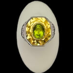 انگشتر نقره مردانه فاخر دست ساز طرح هومن با سنگ الکساندریت - Image 3