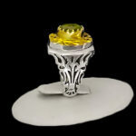 انگشتر نقره مردانه فاخر دست ساز طرح هومن با سنگ الکساندریت - Image 4