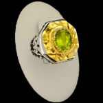 انگشتر نقره مردانه فاخر دست ساز طرح هومن با سنگ الکساندریت