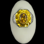 انگشتر نقره مردانه فاخر دست ساز طرح هومن با سنگ الکساندریت - Image 2