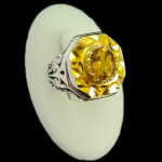 انگشتر نقره مردانه فاخر دست ساز طرح هومن با سنگ الکساندریت - Image 8