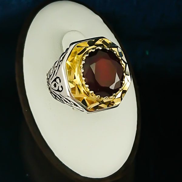 انواع انگشتر گارنت پسرانه اصل