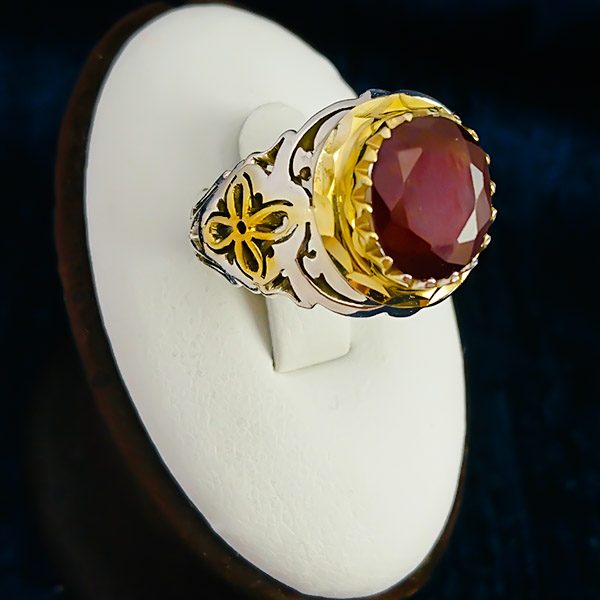 انگشتر گارنت دست ساز