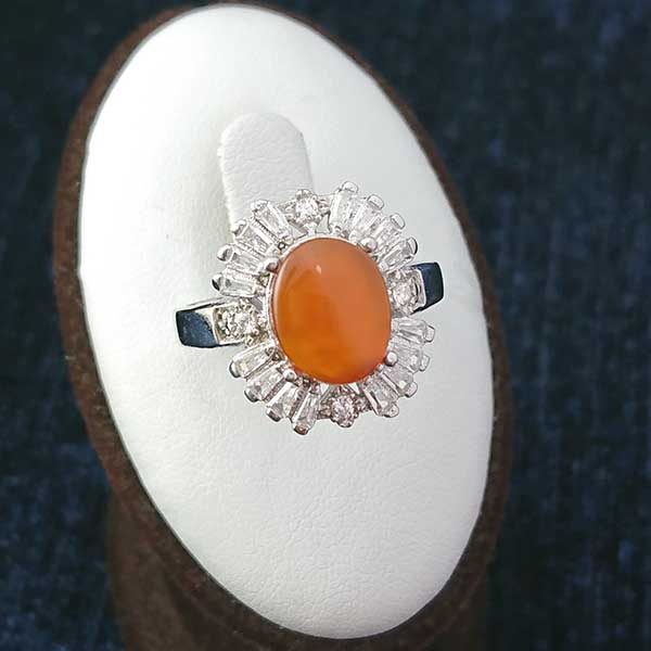 انگشتر عقیق یمنی سرخ زیبا