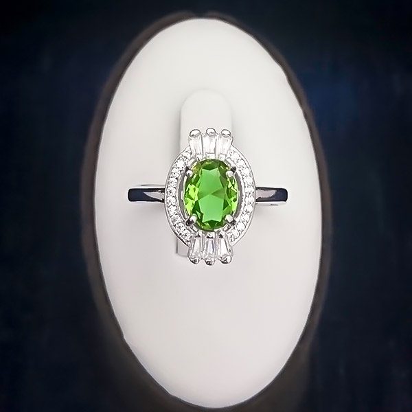 انگشتر نقره زنانه طرح آرمینا با سنگ الکساندریت - Image 5