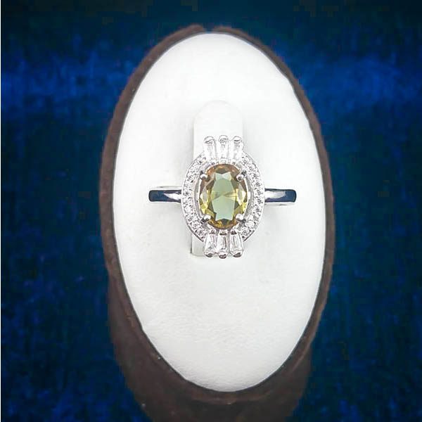 انگشتر نقره زنانه طرح آرمینا با سنگ الکساندریت - Image 3