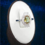 انگشتر نقره زنانه طرح آرمینا با سنگ الکساندریت - Image 4