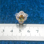 انگشتر نقره زنانه طرح کامیلا با سنگ الکساندریت - Image 3