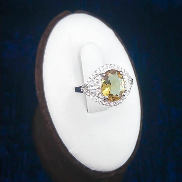 انگشتر نقره زنانه طرح آرنیکا با سنگ الکساندریت - Image 2