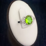 انگشتر نقره زنانه طرح آرنیکا با سنگ الکساندریت